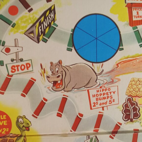 1957 THE HAPPY LITTLE TRAIN Game Board - Just the Game Board - Picture 7 of 10